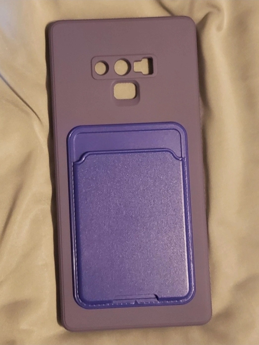 Purple Phone Case with Card Slot Galaxy Note 9